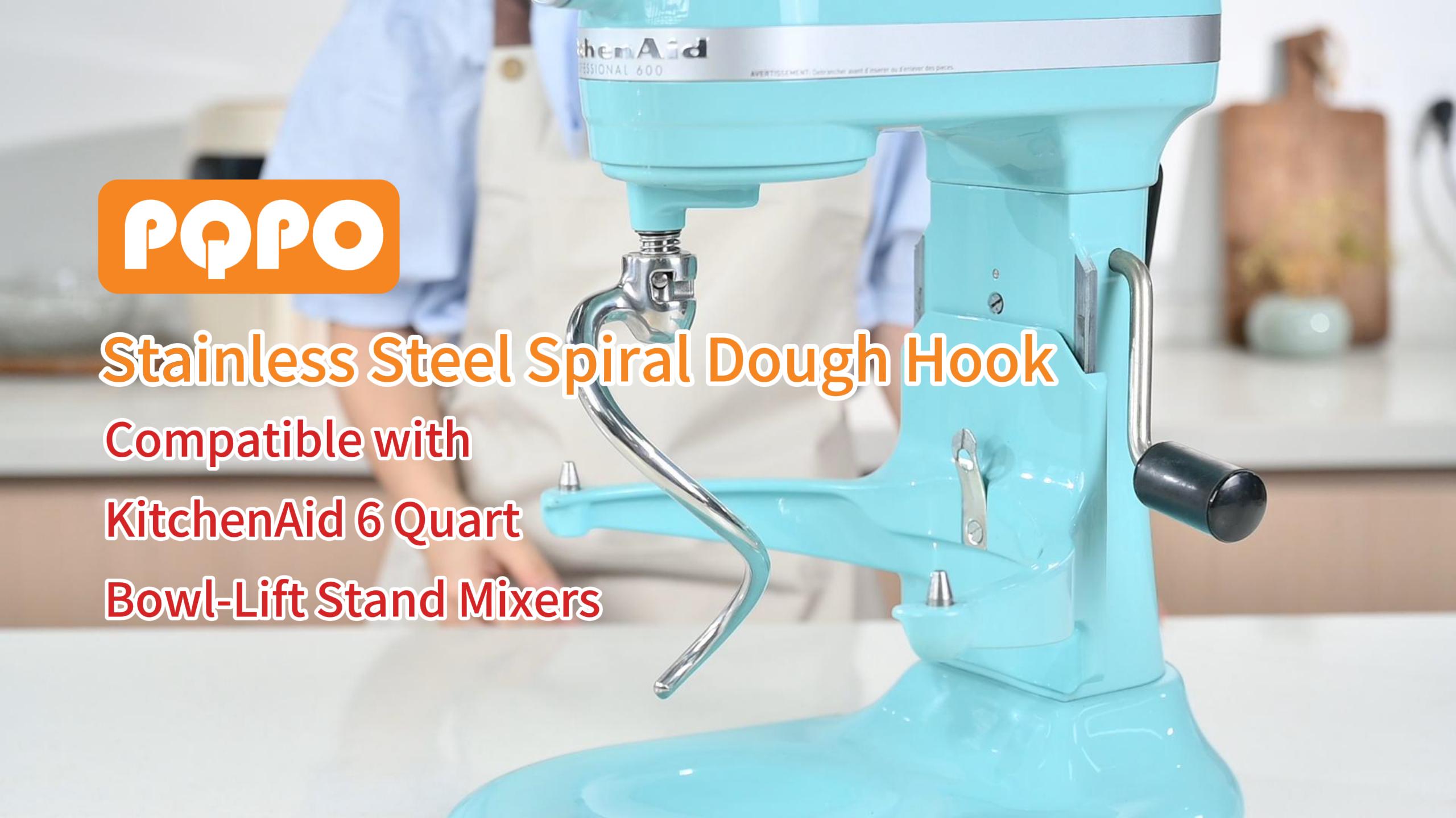 Amazon.com: Stainless Steel Spiral Dough Hook Compatible with